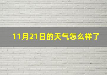 11月21日的天气怎么样了