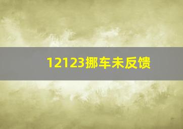 12123挪车未反馈