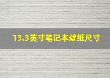 13.3英寸笔记本壁纸尺寸