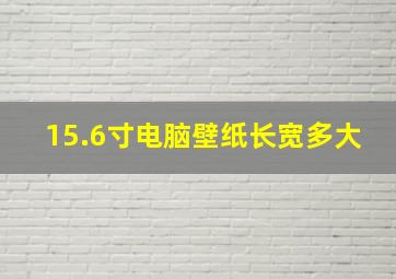 15.6寸电脑壁纸长宽多大