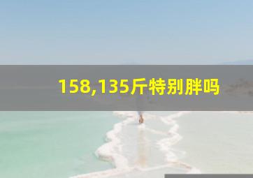 158,135斤特别胖吗