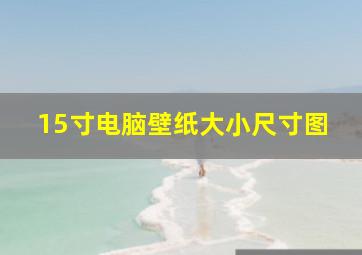 15寸电脑壁纸大小尺寸图