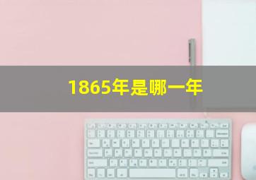 1865年是哪一年