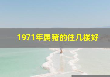 1971年属猪的住几楼好