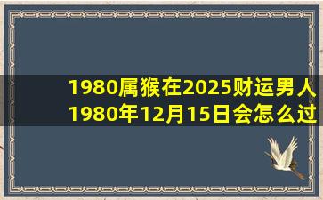 1980属猴在2025财运男人1980年12月15日会怎么过