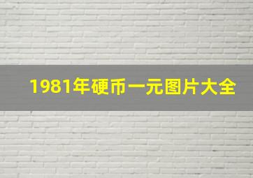 1981年硬币一元图片大全