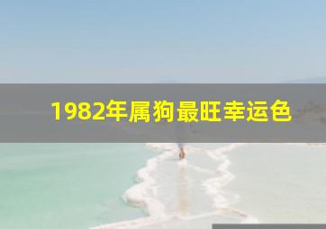 1982年属狗最旺幸运色