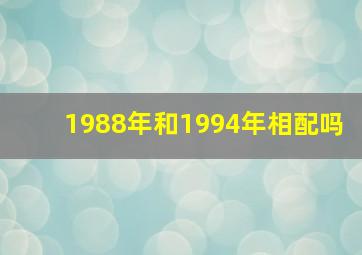 1988年和1994年相配吗