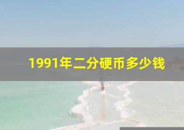 1991年二分硬币多少钱