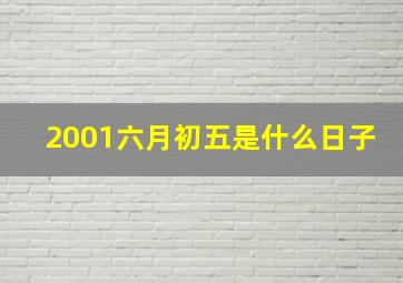 2001六月初五是什么日子