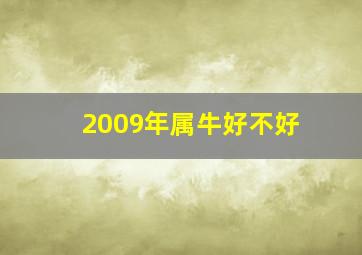 2009年属牛好不好