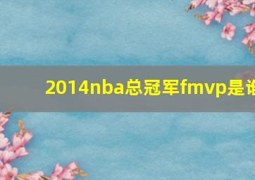 2014nba总冠军fmvp是谁