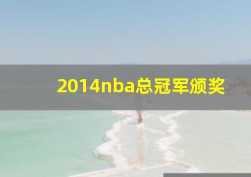 2014nba总冠军颁奖