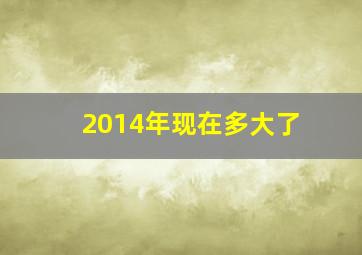 2014年现在多大了