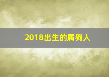 2018出生的属狗人