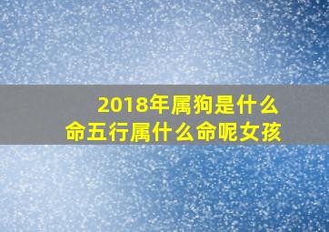 2018年属狗是什么命五行属什么命呢女孩