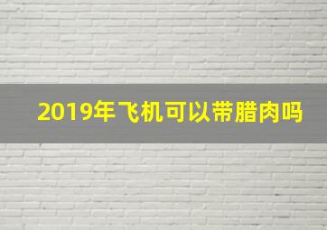 2019年飞机可以带腊肉吗