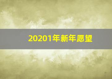 20201年新年愿望