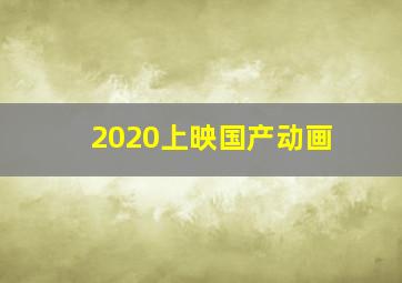 2020上映国产动画