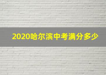 2020哈尔滨中考满分多少