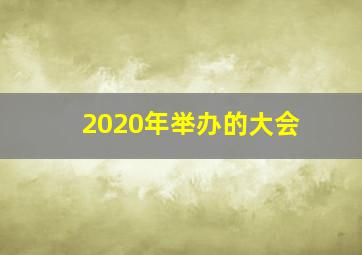 2020年举办的大会