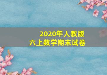 2020年人教版六上数学期末试卷