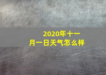 2020年十一月一日天气怎么样