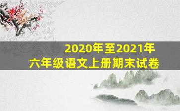 2020年至2021年六年级语文上册期末试卷