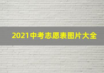 2021中考志愿表图片大全