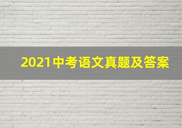 2021中考语文真题及答案