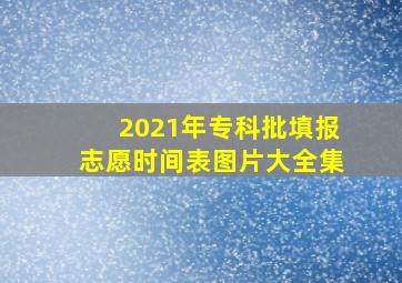 2021年专科批填报志愿时间表图片大全集