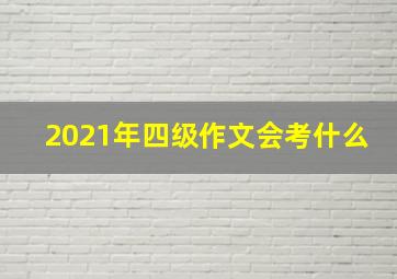 2021年四级作文会考什么