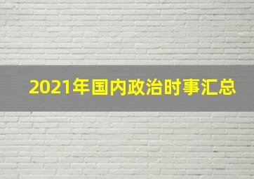 2021年国内政治时事汇总