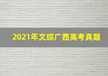 2021年文综广西高考真题