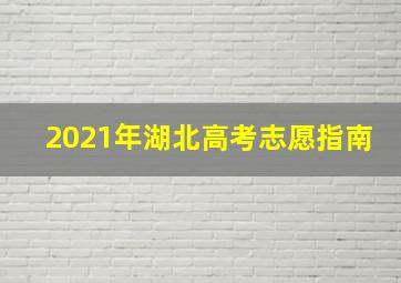 2021年湖北高考志愿指南