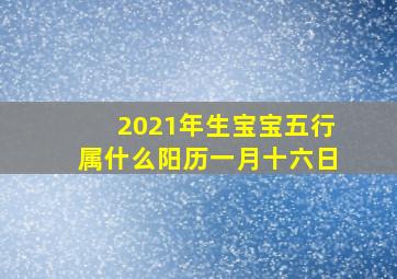 2021年生宝宝五行属什么阳历一月十六日