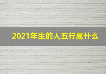 2021年生的人五行属什么