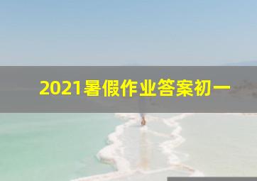 2021暑假作业答案初一