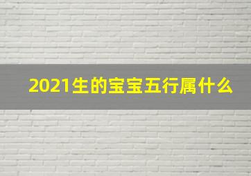 2021生的宝宝五行属什么