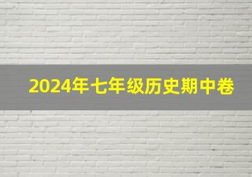 2024年七年级历史期中卷