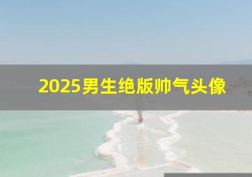 2025男生绝版帅气头像