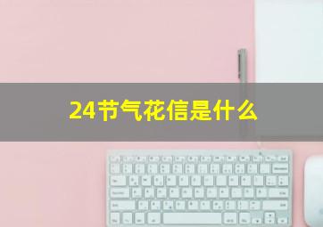 24节气花信是什么