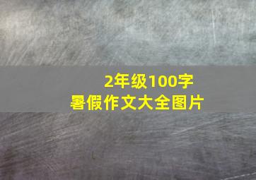 2年级100字暑假作文大全图片