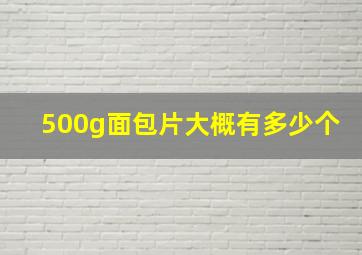 500g面包片大概有多少个