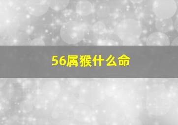 56属猴什么命