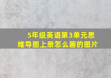 5年级英语第3单元思维导图上册怎么画的图片