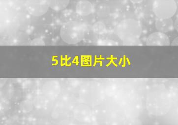 5比4图片大小