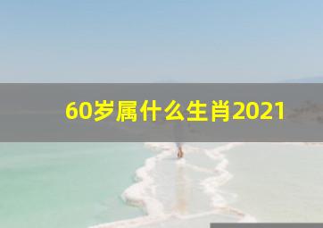 60岁属什么生肖2021