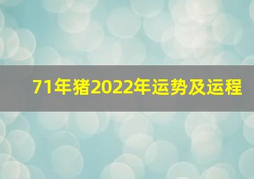 71年猪2022年运势及运程