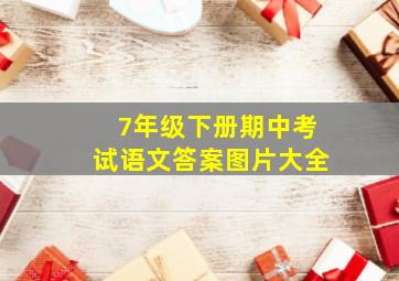 7年级下册期中考试语文答案图片大全